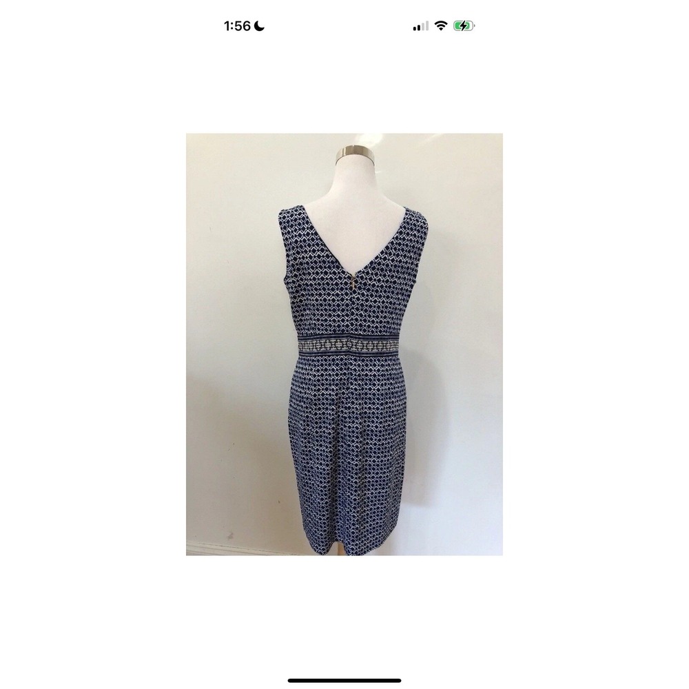 Tory Burch Women's Navy Blue Sheath Dress Size 6 GORGEOUS dress - Picture 6 of 16